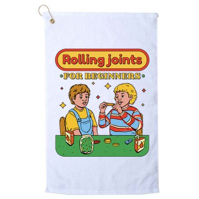 Rolling Joints For Beginners Funny Retro Golf Towel