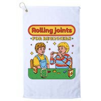 Rolling Joints For Beginners Funny Retro Golf Towel