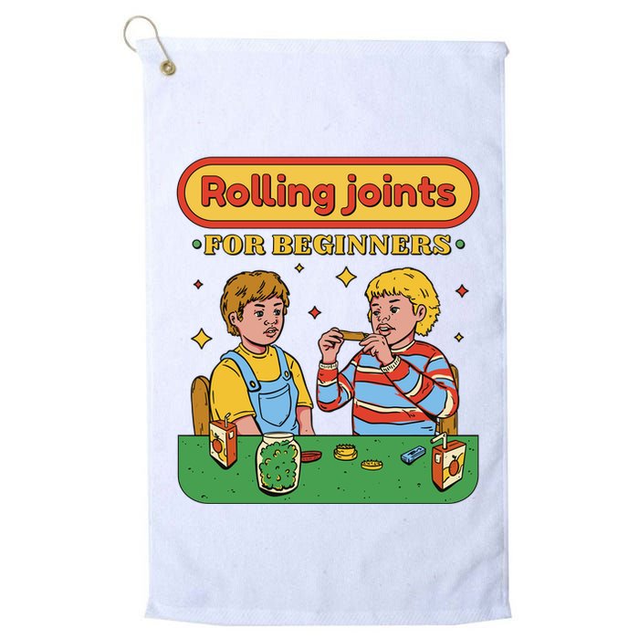 Rolling Joints For Beginners Funny Retro Golf Towel