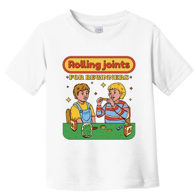 Rolling Joints For Beginners Funny Retro Toddler T-Shirt