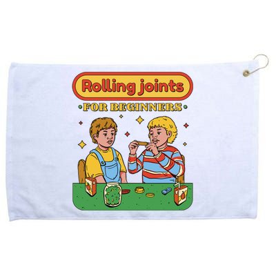 Rolling Joints For Beginners Funny Retro Grommeted Golf Towel