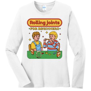 Rolling Joints For Beginners Funny Retro Ladies Long Sleeve Shirt