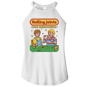 Rolling Joints For Beginners Funny Retro Women's Perfect Tri Rocker Tank