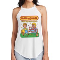 Rolling Joints For Beginners Funny Retro Women's Perfect Tri Rocker Tank