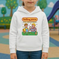 Rolling Joints For Beginners Funny Retro Kids Hoodie