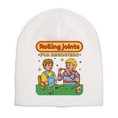 Rolling Joints For Beginners Funny Retro Short Acrylic Beanie