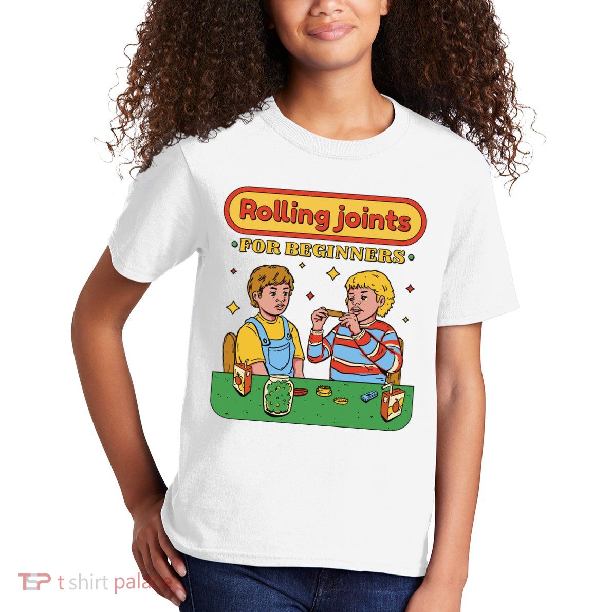 Rolling Joints For Beginners Funny Retro Kids T-Shirt