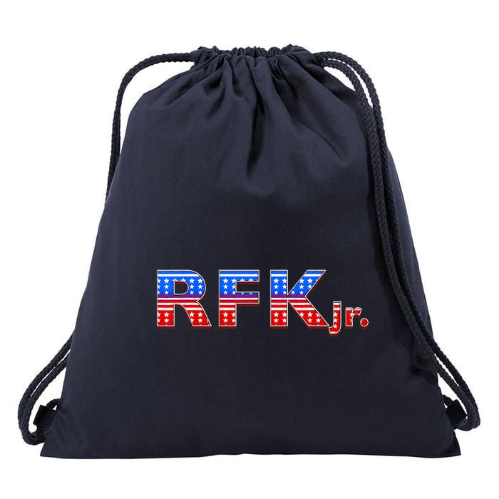 RFK Jr. For President 2024 Stars And Stripes Red White Blue Drawstring Bag