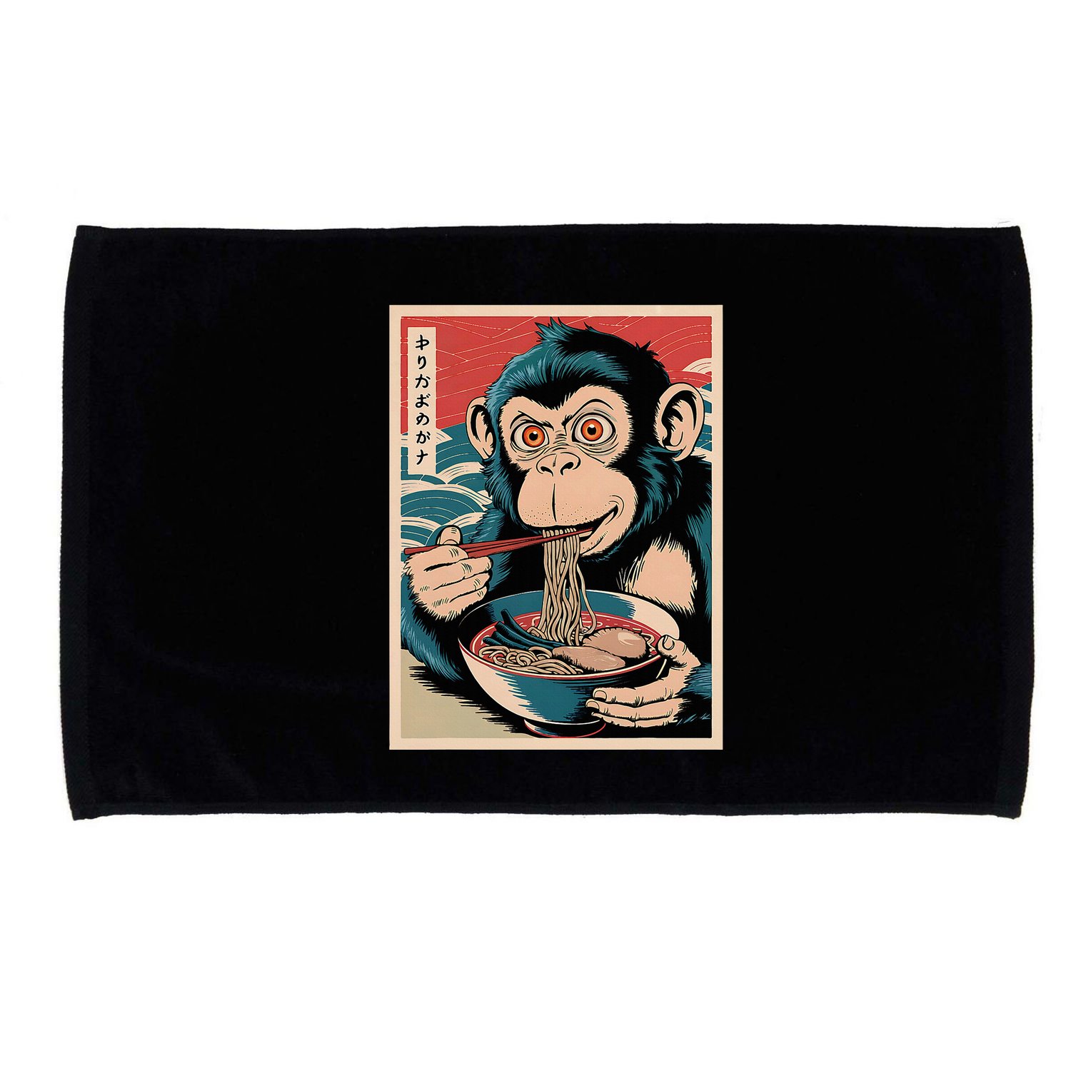 Ramen Japanese Funny Kawaii Monkey Graphic Gifts Anime Microfiber Hand Towel