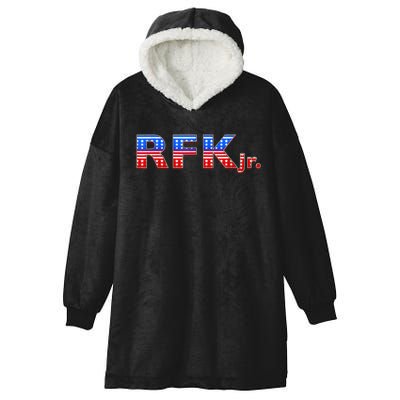 RFK Jr. for President 2024 Stars and Stripes Red White Blue Hooded Wearable Blanket