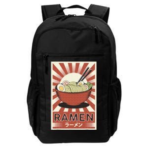 Retro Japanese Food Ra Poster Kawaii Anime Daily Commute Backpack