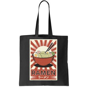 Retro Japanese Food Ra Poster Kawaii Anime Tote Bag