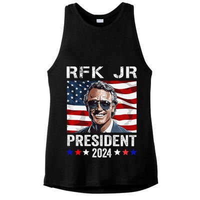 RFK JR For President 2024 Robert Kennedy Jr 24  Ladies PosiCharge Tri-Blend Wicking Tank