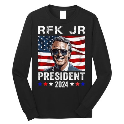 RFK JR For President 2024 Robert Kennedy Jr 24  Long Sleeve Shirt