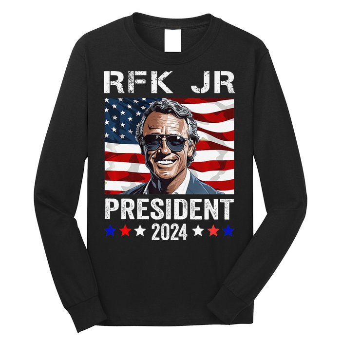 RFK JR For President 2024 Robert Kennedy Jr 24  Long Sleeve Shirt