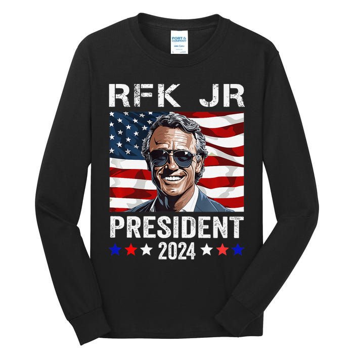 RFK JR For President 2024 Robert Kennedy Jr 24  Tall Long Sleeve T-Shirt