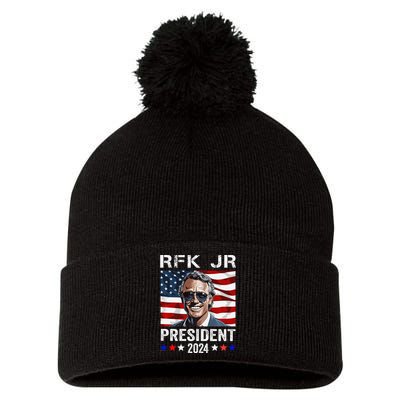 RFK JR For President 2024 Robert Kennedy Jr 24  Pom Pom 12in Knit Beanie