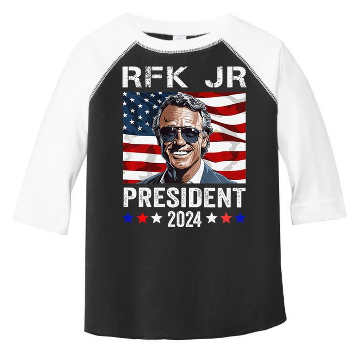 RFK JR For President 2024 Robert Kennedy Jr 24  Toddler Fine Jersey T-Shirt