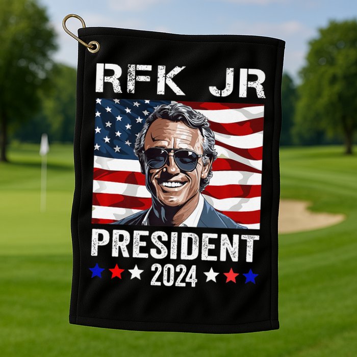 RFK JR For President 2024 Robert Kennedy Jr 24  Golf Towel