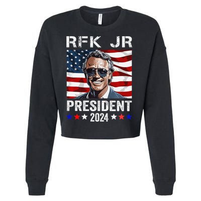 RFK JR For President 2024 Robert Kennedy Jr 24  Cropped Pullover Crew