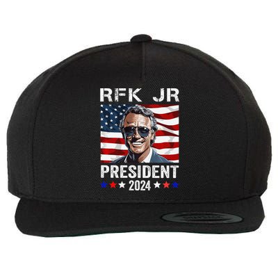 RFK JR For President 2024 Robert Kennedy Jr 24  Wool Snapback Cap