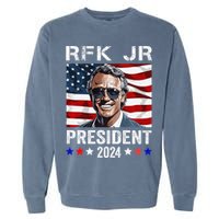RFK JR For President 2024 Robert Kennedy Jr 24  Garment-Dyed Sweatshirt