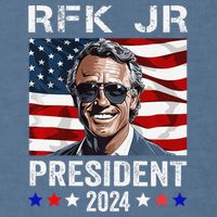 RFK JR For President 2024 Robert Kennedy Jr 24  Garment-Dyed Sweatshirt