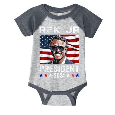 RFK JR For President 2024 Robert Kennedy Jr 24  Infant Baby Jersey Bodysuit