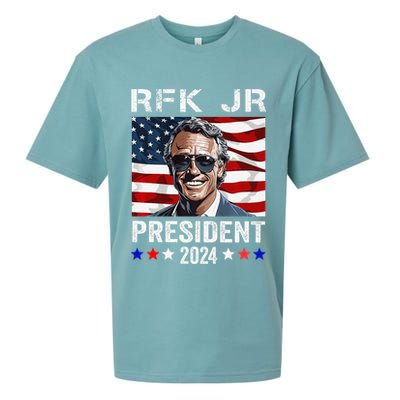 RFK JR For President 2024 Robert Kennedy Jr 24  Sueded Cloud Jersey T-Shirt