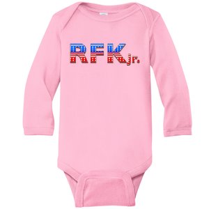 RFK Jr. for President 2024 Stars and Stripes Red White Blue Baby Long Sleeve Bodysuit