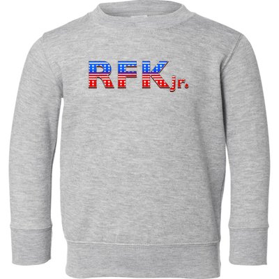 RFK Jr. for President 2024 Stars and Stripes Red White Blue Toddler Sweatshirt