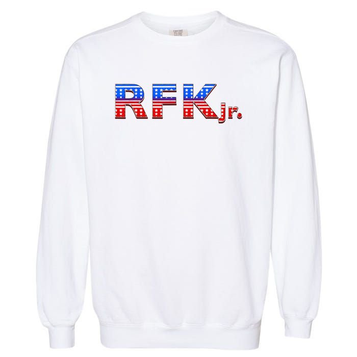 RFK Jr. for President 2024 Stars and Stripes Red White Blue Garment-Dyed Sweatshirt