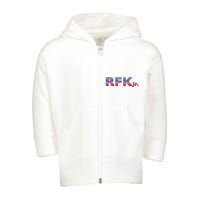 RFK Jr. for President 2024 Stars and Stripes Red White Blue Toddler Zip Fleece Hoodie