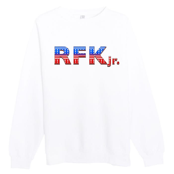 RFK Jr. for President 2024 Stars and Stripes Red White Blue Premium Crewneck Sweatshirt