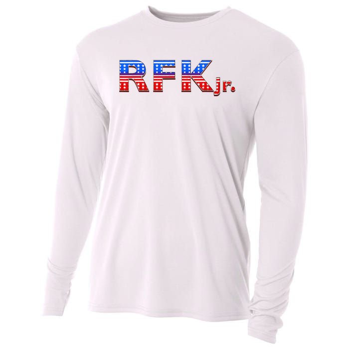 RFK Jr. for President 2024 Stars and Stripes Red White Blue Cooling Performance Long Sleeve Crew