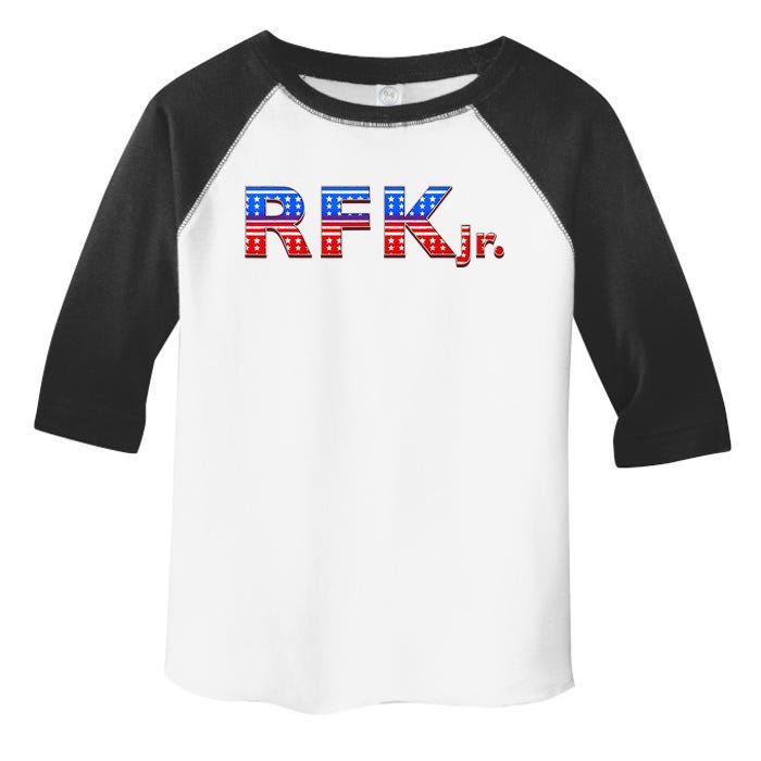 RFK Jr. for President 2024 Stars and Stripes Red White Blue Toddler Fine Jersey T-Shirt