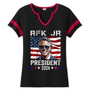 Rfk Jr For President 2024 Robert Kennedy Jr 24 Ladies Halftime Notch Neck Tee