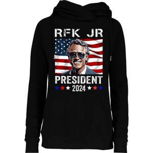 Rfk Jr For President 2024 Robert Kennedy Jr 24 Womens Funnel Neck Pullover Hood