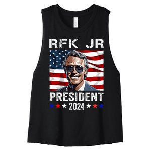 Rfk Jr For President 2024 Robert Kennedy Jr 24 Women's Racerback Cropped Tank