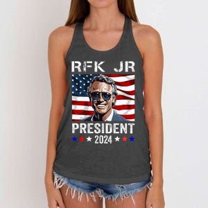 Rfk Jr For President 2024 Robert Kennedy Jr 24 Women's Knotted Racerback Tank