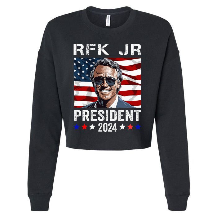 Rfk Jr For President 2024 Robert Kennedy Jr 24 Cropped Pullover Crew