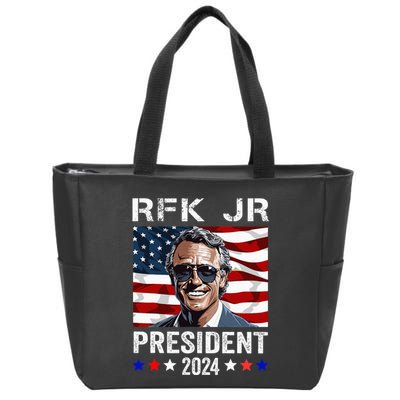 Rfk Jr For President 2024 Robert Kennedy Jr 24 Zip Tote Bag