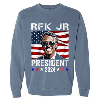 Rfk Jr For President 2024 Robert Kennedy Jr 24 Garment-Dyed Sweatshirt