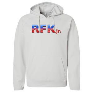 RFK Jr. for President 2024 Stars and Stripes Red White Blue Performance Fleece Hoodie