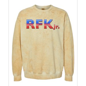 RFK Jr. for President 2024 Stars and Stripes Red White Blue Colorblast Crewneck Sweatshirt