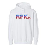 RFK Jr. for President 2024 Stars and Stripes Red White Blue Garment-Dyed Fleece Hoodie