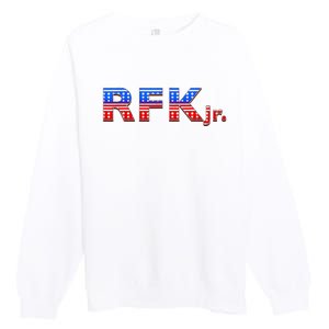 RFK Jr. for President 2024 Stars and Stripes Red White Blue Premium Crewneck Sweatshirt