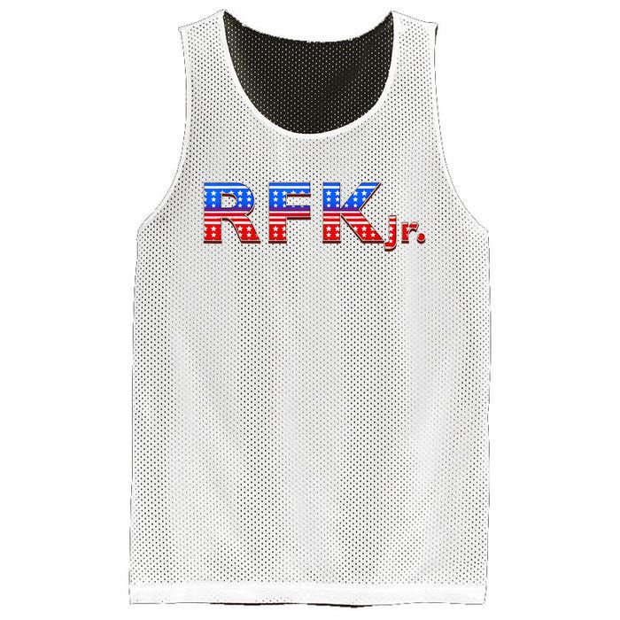 RFK Jr. for President 2024 Stars and Stripes Red White Blue Mesh Reversible Basketball Jersey Tank