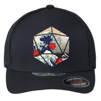 Rpg Japanese Great Wave Gamer Flexfit Unipanel Trucker Cap