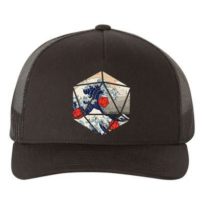 Rpg Japanese Great Wave Gamer Yupoong Adult 5-Panel Trucker Hat